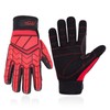 HANDLANDY Anti Vibration Gloves, SBR Padding, TPR Protector Impact Gloves,