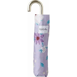 Miyajima Folding Umbrella, 21.7 inches (55 cm), Windproof Rib, Bloom, Purple