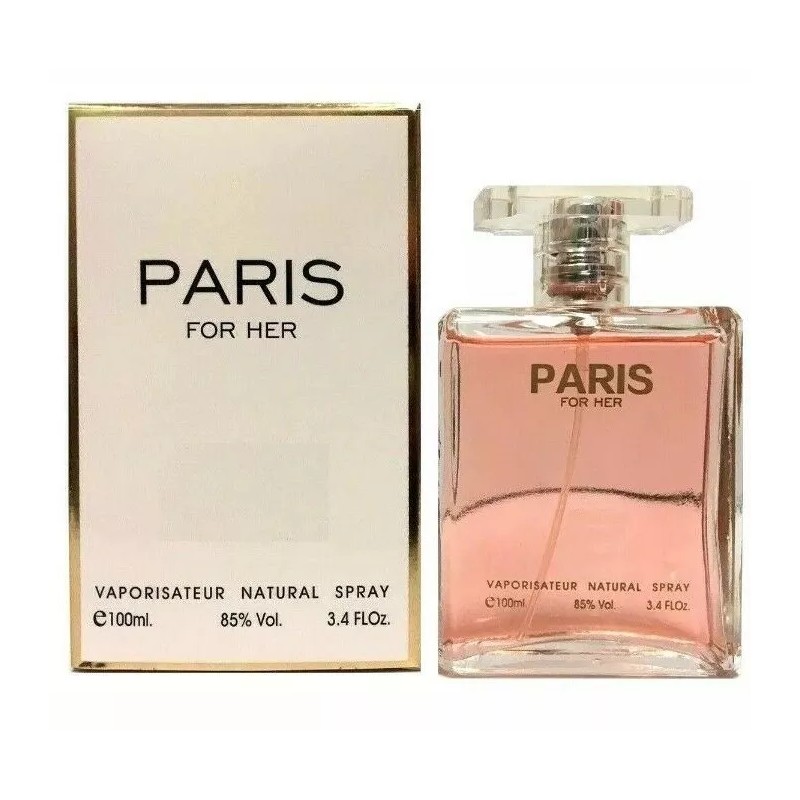 New PARIS FOR HER Eau de Parfum Spray 3.4 oz