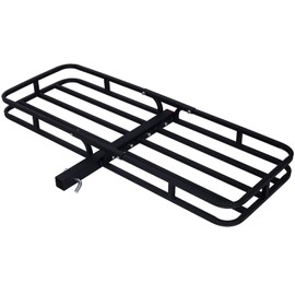 Benicabaly Maximize Storage with Heavy-Duty Hitch Mount Carrier, 500lbs Capacity, Fits 2" Receivers for SUV, Truck, or Car, Black