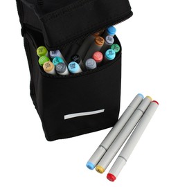 48 Colors Double Sided Markers Sketch Marker Pen Sketch Set   Black Pencil Bag Artist Necessary