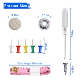 Mandark 60PCS Car Roof Headliner Repair Kit, Vehicle Roof Snap Rivets Retainer with Installation Tool, Automotive Repair Buckle for Interior Ceiling Cloth Fixing, Universal for Most Cars (Beige Gray)