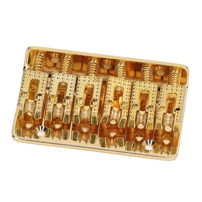 Electric Guitar Bridge 6 Strings 65mm Glossy Metal Guitar Hardtail