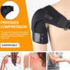 Recovery Schulterbandage für Männer und Frauen, Schulterstütze mit Druckpolster, verstellbare