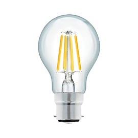 Status Pack of 1 x 11watt Filament GLS LED BC B22 Bayonet Cap Clear Warm White Light Colour 3000k Equivalent to 100w