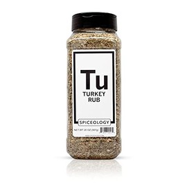 Spiceology - Turkey Rub - Savory Poultry Seasoning and Spice Blend - Use On: Pork, Turkey, Chicken, Stuffing, Sausage, and Potatoes - 20 oz