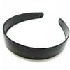 Black Wide Plastic Alice Hair Band Headband 2.5cm (1") Wide