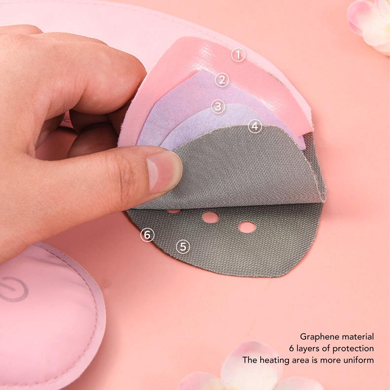Chest Hot Compress Pad Adjustable 3 Gears Electric Chest Lactation