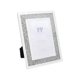 lesser and pavey LP49011 Photo Frame | White Crystal | 1 Piece-4x6 Accessory