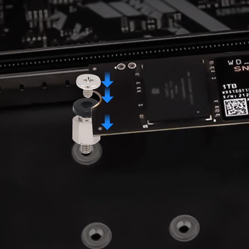 46PCS NVME M.2 SSD Mounting Screws M.2 SSD Screw Kit
