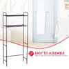 Home Basics 2 Tier Over The Toilet Bathroom Space Saver,