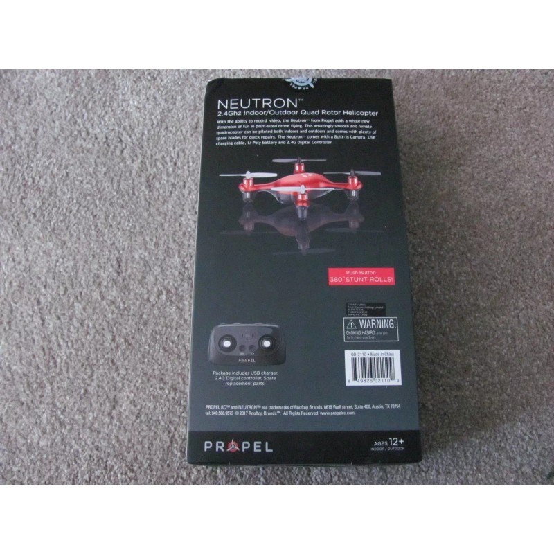 Propel RC Neutron 2.4GHz Indoor/Outdoor Quad Rotor Helicopter w/HD Camera