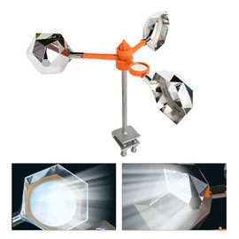 HortiMan Bird deterrents Devices Outdoor, Bird reflectors for Outside, Pigeon Deterrent, Woodpecker Deterrent, Effective Bird Scare Devices, Wind Powered - Weatherproof Aluminum