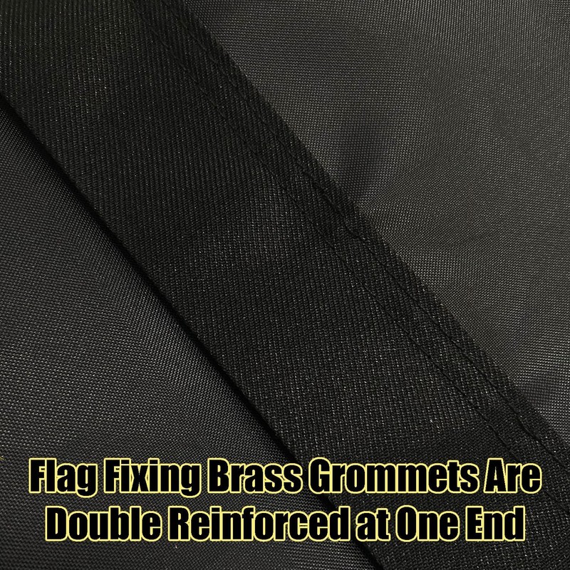 FLAGPARK Solid Black Flag 12x18 inch 2 Pack DIY Flag