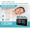 Talking Alarm Clock and Countdown Timer, Hourly Chime for Visually