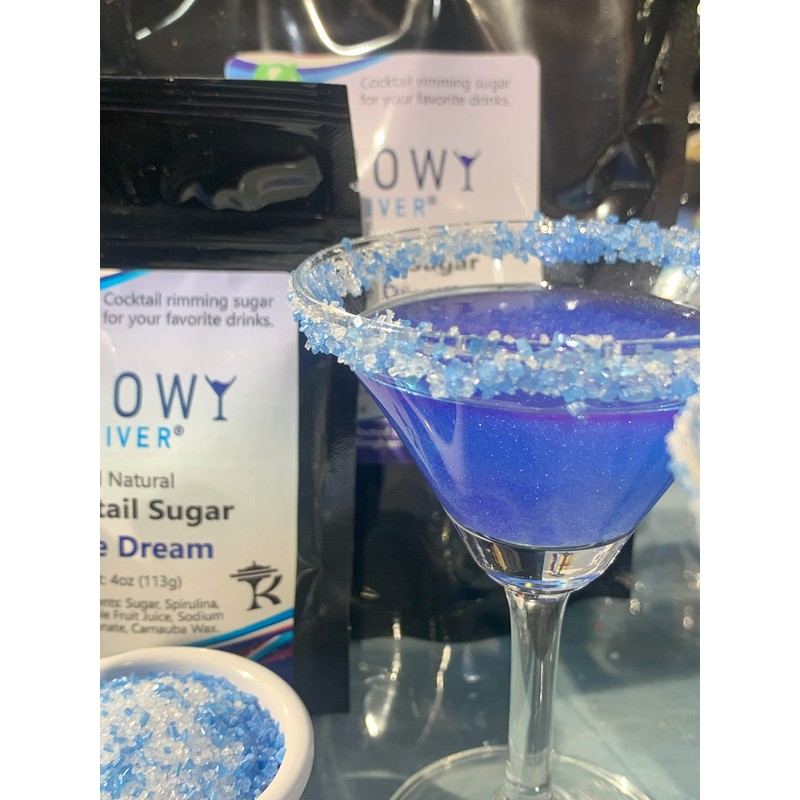 Snowy River Blue Dream Cocktail Sugar - Naturally Colored Blue