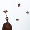 anaan One-Tenth Wooden Wall Coat Rack Coat Hooks Walnut, Beechwood