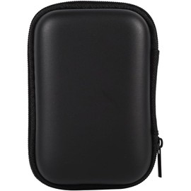 Bolsas Organizadoras de Cables, Organizador de Almacenamiento Digital de Cuero EVA PU Mini Gadget Case para la Unidad de Transmisión Flash USB Cable de Datos SD Tarjeta SD (Negro)