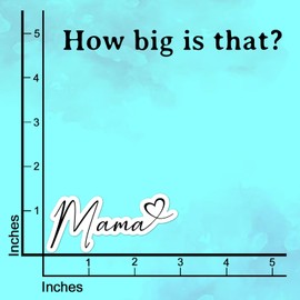 (3Pcs) Mama Mom Sticker Gifts for Mom Motivational Quote Grandma Decals Waterproof Vinyl Stickers for Books Laptops Phone Water Bottles Tumbler Cup Kindle 3 Inch