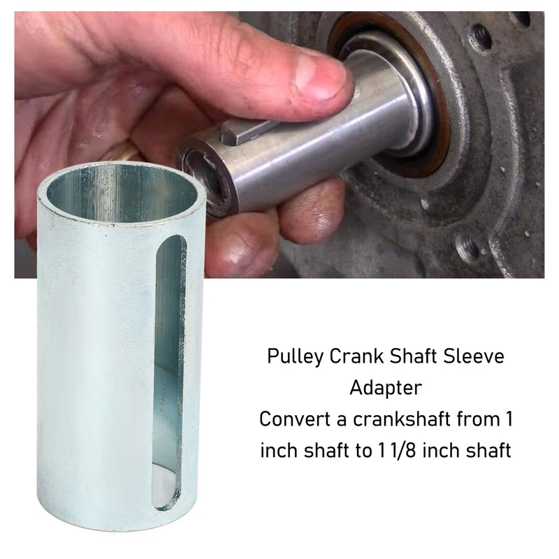 Gas Engine Pulley Crank Shaft Sleeve Adapter Steel Construction Crankshaft