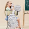 ZHIERNA Daisy Printed Backpacks for Girls with Lunch Bag Pencil