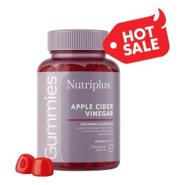 Gomitas De Vinagre De Manzana Nutriplus Sabor Manzana Vinagre 60 unidades
