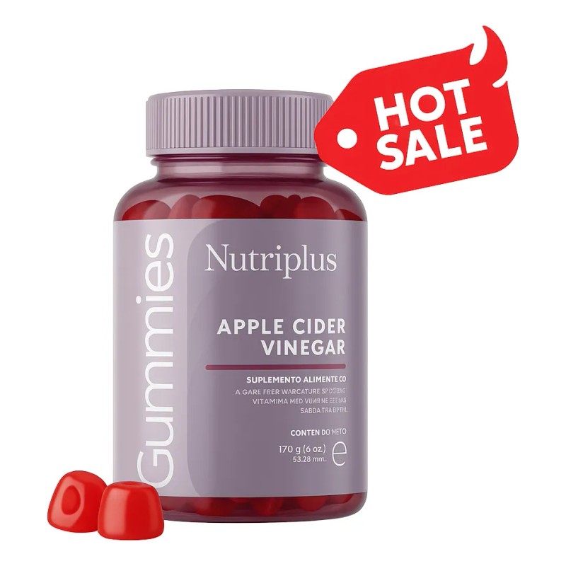 Gomitas De Vinagre De Manzana Nutriplus Sabor Manzana Vinagre 60