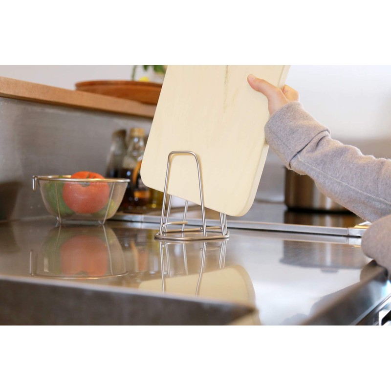 Woodpecker Cutting Board Stand, Stainless Steel, Round Cutting Board, Kitchen