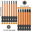 Torx Bit Set with Bit Driver Hakkin 14Pcs Tamper Proof
