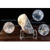 AMOYSTONE Heart Celestite Crystal Geode Raw Healing Crystal Blue Crystal