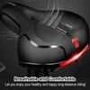 Qcdou Bicycle Saddle Men Women Comfortable Gel Ergonomic Bicycle Saddle