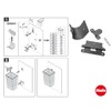Hailo ReadyBin Bin Universal Wall Holder Any and Easy Assembly