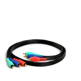 RCA 3 Connector RCA Male to Male RGB Component Video Cable HDTV Gold Plated 3 FT