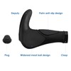 Simpeak Bike Bicycle Grips Handlebar, Gel Rubber Handlebar Grips Premium