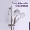 HAMOLER Wall Mount Shower Slide Bars with Handheld Shower Head