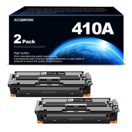 410A CF410A Black Toner Cartridge Replacement for HP 410A Color Pro MFP M477fdn M477fdw M477fnw; M452dn Printer Ink.(2Pack)
