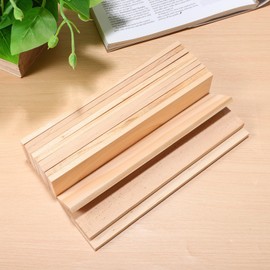 EXCEART 10 Pieces Natural Pine Wood Rectangle Board 20cm Unfinished Wood Pieces Blank Wooden Cutouts for Home Decoration, DIY Supplies