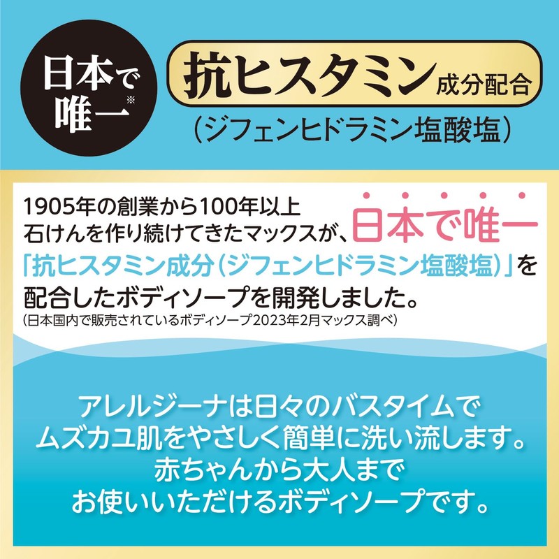 マックス アレルジーナ 抗ヒスタミン成分配合 液ボディソープ 詰替
