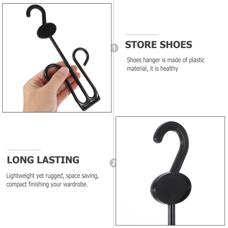 LIOOBO Pack of 15 Shoe Display Hook Shoes Drying Rack