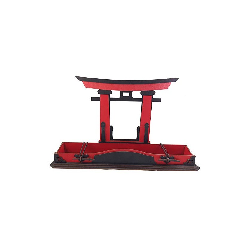 Tanno Design Budo Torii Black Belt - Wood - Red/Black
