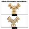 Garden Hose Splitter 2Way AllBrass Heavy Duty Simple Operation Outlet