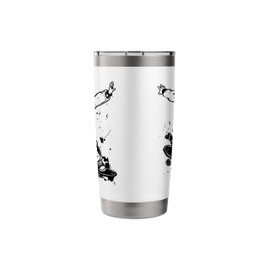Skateboarding Kid Comic Style Skatepark for Boys and Girls Stainless Steel Insulated Tumbler