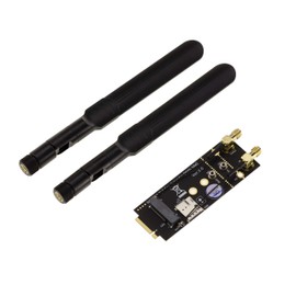Kalea-INFORMATIQUE Adapter Extender M2 Bkey + SIM to M.2 B Key for 3G 4G 5G Module Card with 2 Antennas