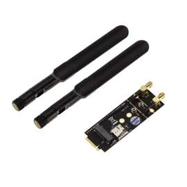 Kalea-INFORMATIQUE Adapter Extender M2 Bkey + SIM to M.2 B Key for 3G 4G 5G Module Card with 2 Antennas