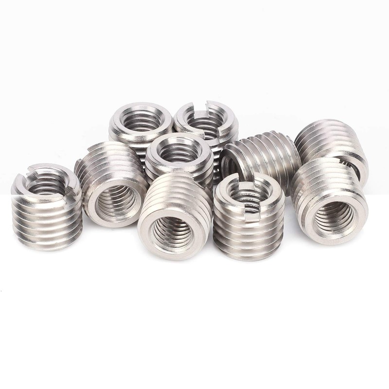 Eujgoov Thread Inserts M10 Internal Thread M16 Male Thread Stainless