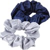 Amazing Harmony Scrunchie Hair Accessories Hair Rubber Navy+Gray Set of