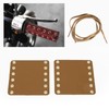 Grcfumo Motorcycle Handlebar Grip Covers, Motorcycle Grip Wraps, Leather Handle