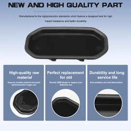 Anlseiod Forward Radar Cover Compatible for Romeo Stelvio 2017 2018 2019 2020 2021 2022 2023 2024 Ornament Grille Radar Cover Radar protective cover Replace# 156126159