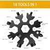 2 pieces 18-in-1 snowflake multi-tool, stainless steel multi-tool, snowflake, multi-tool,