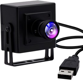 ELP Webcam 1MP Wide Angle Fisheye Lens HD Mini USB Camera CMOS OV9712 Sensor H.264 720P Webcam Windows/Mac/Linux/Andorid 1MP Web Conferencing Camera PC External Camera USB100W04H-BL170